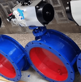 Pneumatic Actuated Flanged Butterfly Valve